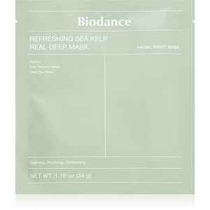 Biodance Refreshing Sea Kelp Real Deep Mask intenzivní hydrogelová maska s extrakty z mořských řas 1 ks