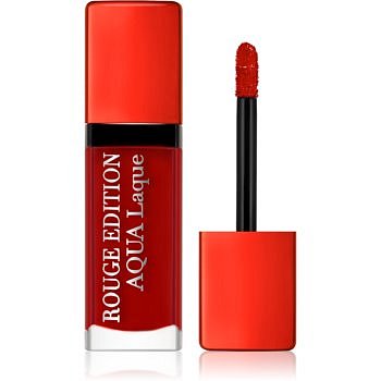 Bourjois Rouge Edition Aqua Laque hydratační rtěnka s vysokým leskem odstín 06 Feeling reddy 7,7 ml