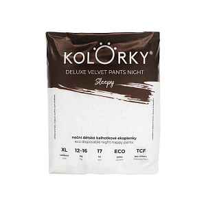 KOLORKY DELUXE VELVET Pants Night eko plenky XL 12-16kg 17ks