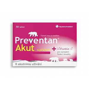 Preventan Akut tablety 30 s novou příchutí