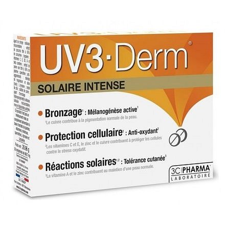 Les 3 Chênes UV3 • Derm, intenzivní slunce 30 tablet