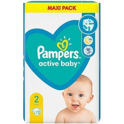 Pampers Active Baby S2 4-8kg, 72ks