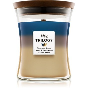 Woodwick Trilogy Nautical Escape vonná svíčka 275 g s dřevěným knotem