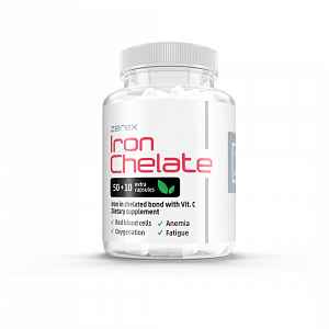 Zerex Železo chelát + Vitamín C 50+10 kapslí