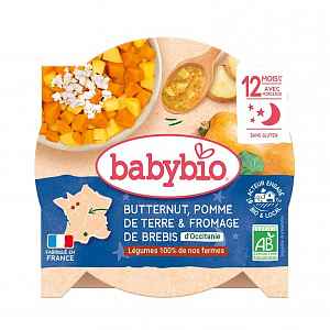 BABYBIO Brambory máslová dýně ovčí sýr 230 g