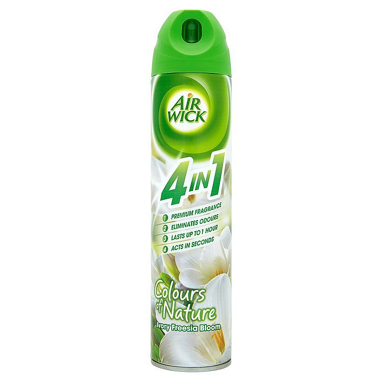 Air Wick Colours of nature 4in1 aerosolový sprej bílé květy frézie 240 ml