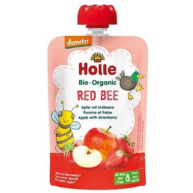 Holle Bio pyré - Red Bee- Jablko s jahodami 100g