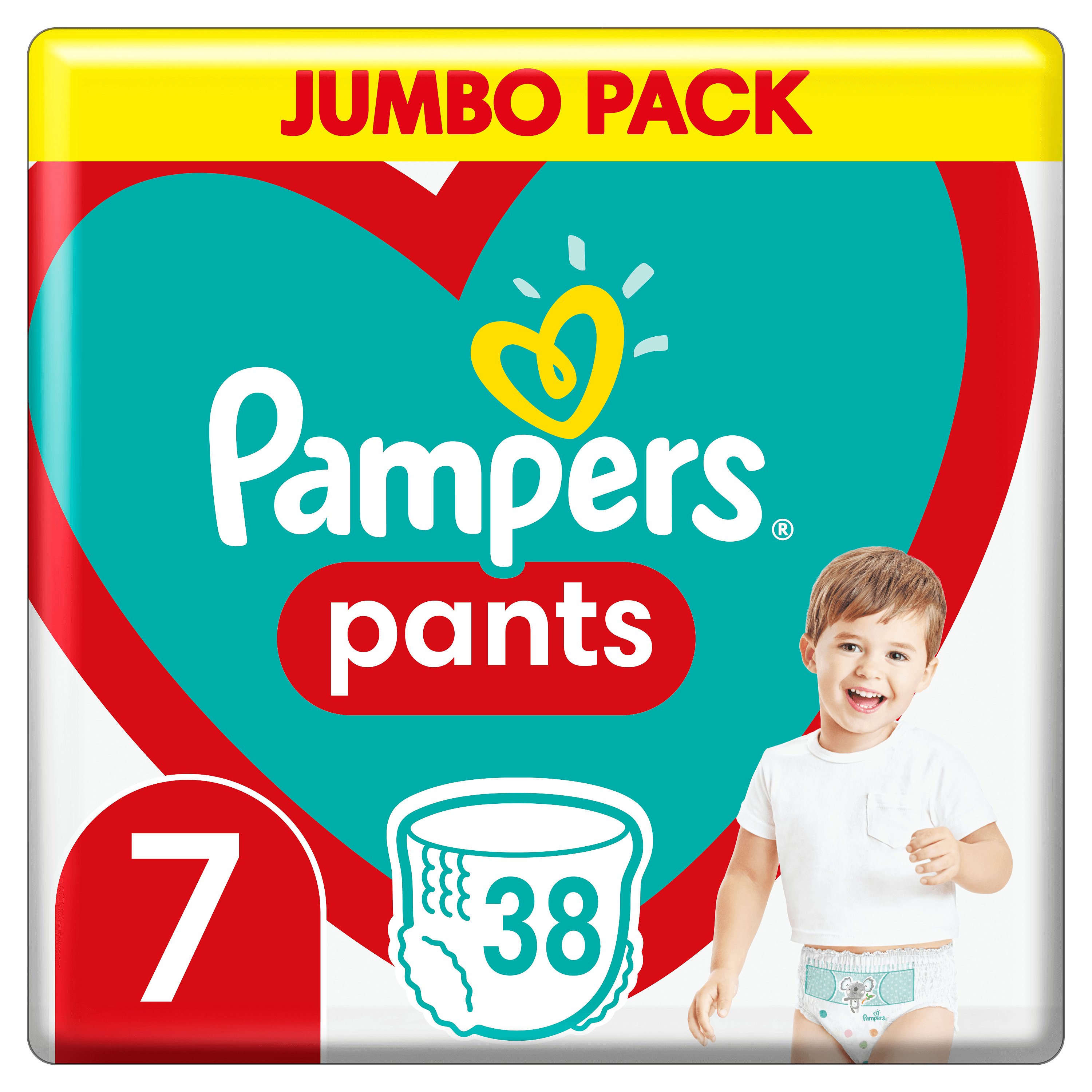 Pampers Pants S7 17kg+, 38ks