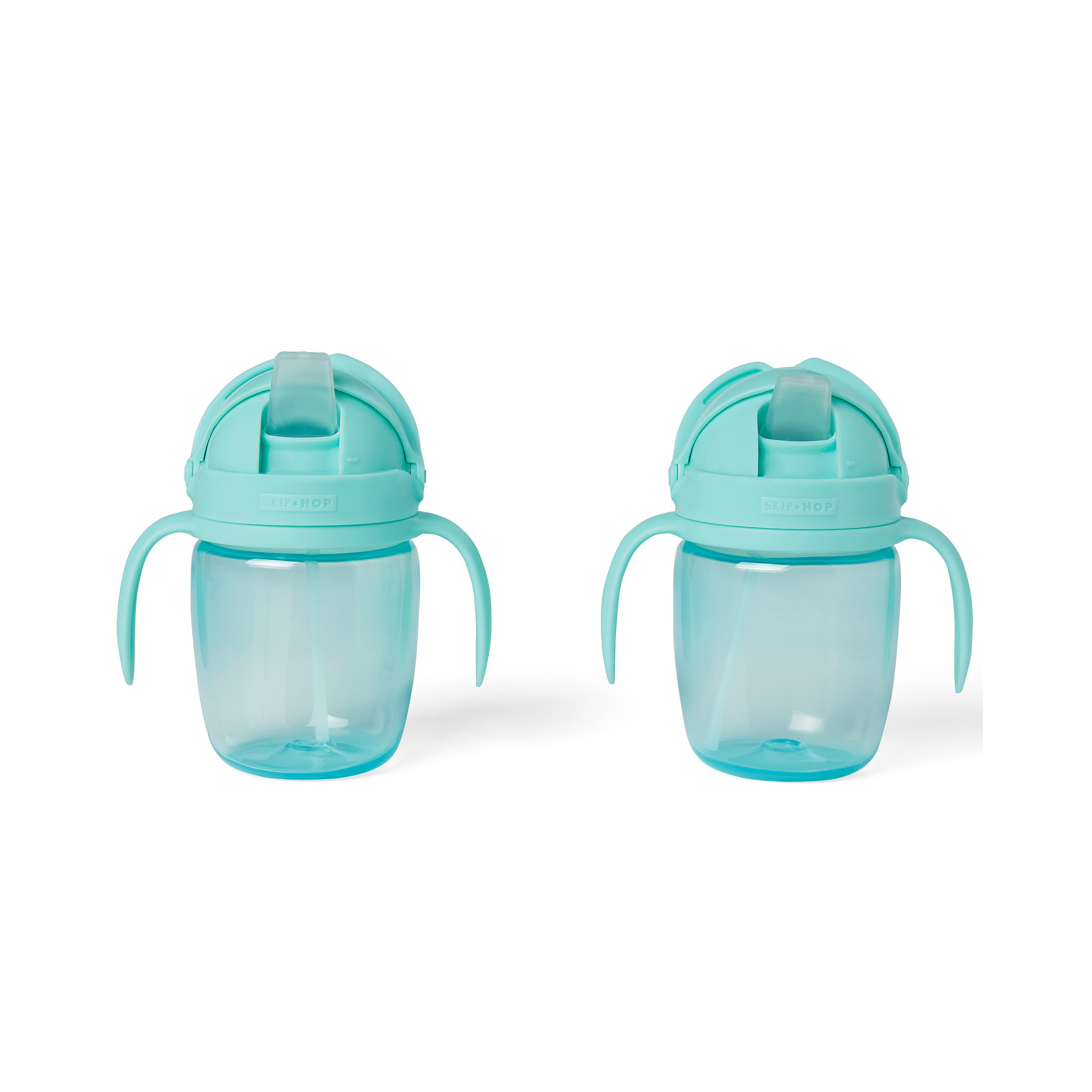 SKIP HOP Hrnek rostoucí Sip-to-Straw Teal 6 m+