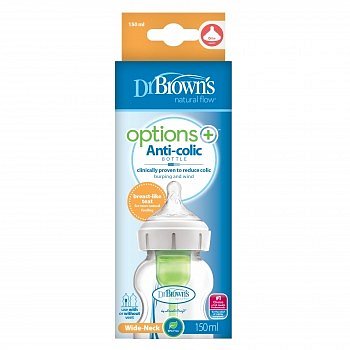 DR.BROWNS Kojen.láhev Anti-colic sklo široká 150ml