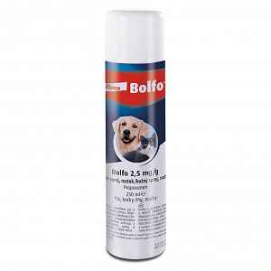 Bolfo sprej proti parazitům pro psy a kočky 250ml