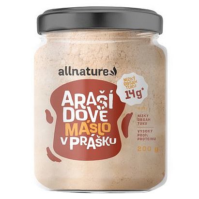 Allnature Arašídové máslo v prášku 200g