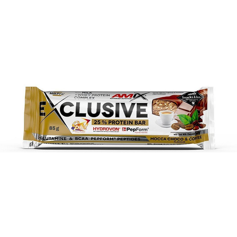 AMIX Exclusive Protein Bar, Mocca-Choco-Coffee, 85g