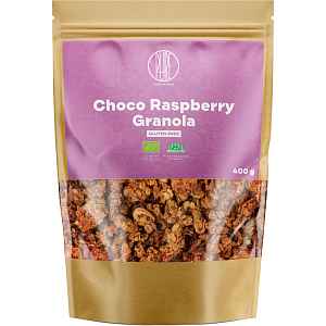 BrainMax Pure® Choco Raspberry Granola, granola s čokoládou a malinami, BIO, 400 g