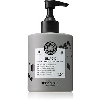 Maria Nila Colour Refresh Black jemná vyživující maska bez permanentních barevných pigmentů výdrž 4 – 10 umytí 2.00 300 ml