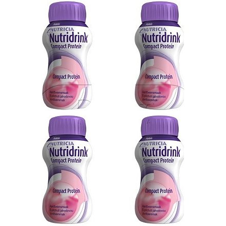 Nutridrink Compact Protein Jahoda 4x125ml