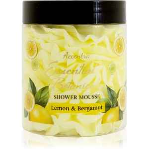Accentra Essential Botanicals Shower Mousse sprchová pěna s vůní Lemon & Bergamot 200 g