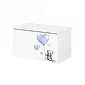 Box na hračky - Teddy love - modrý