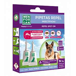 Menforsan antiparazitní přírodní pipety proti blechám a klíšťatům pro psy 2ks