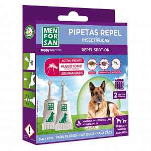 Menforsan antiparazitní přírodní pipety proti blechám a klíšťatům pro psy 2ks