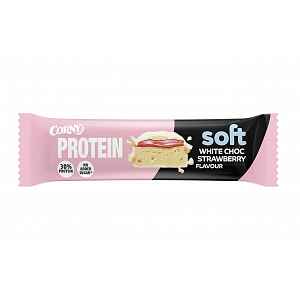 Corny Protein SOFT bílá čokoláda-jahoda 45 g