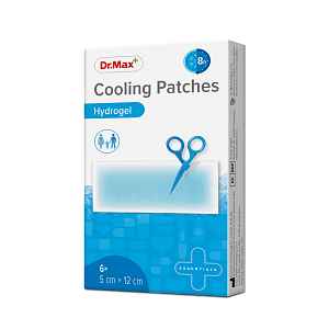 Dr. Max Cooling Patches 5x12 cm hydrogelové náplasti 6 ks
