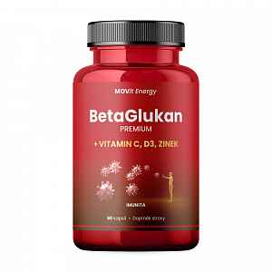 Movit Betaglukan 350 Mg+vitamín C+d3+zinek Cps.60