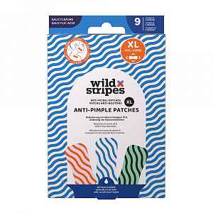 Wild Stripes Anti-Pimple Patches XL Clear s kyselinou salicylovou náplast 9 ks