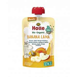 Holle Bio pyré - Banana Lama - Banán, jablko, mango a meruňka 100g