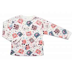 Baby Nellys Kojenecká košilka, New Teddy, růžová barva, vel. 74