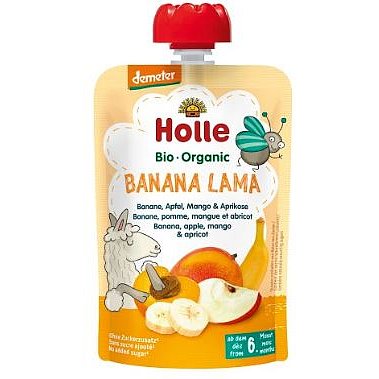 Holle Bio pyré - Banana Lama - Banán, jablko, mango a meruňka 100g