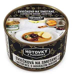 HOTOVKY Z PLECHOVKY Svíčková na smetaně bez laktózy  3 porce
