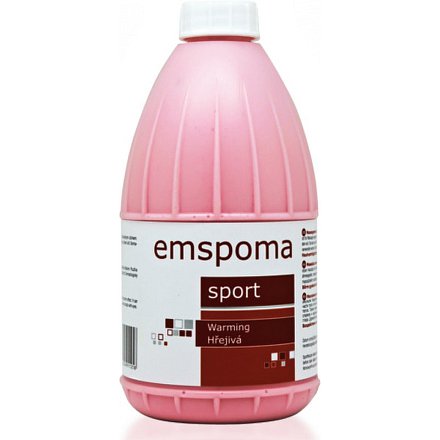 Masážní emulze Emspoma hřejivá O 1000 ml (růžová)