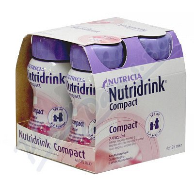 Nutridrink Compact jahoda 4x125ml