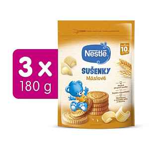 3x NESTLÉ Junior Máslové sušenky (180 g)
