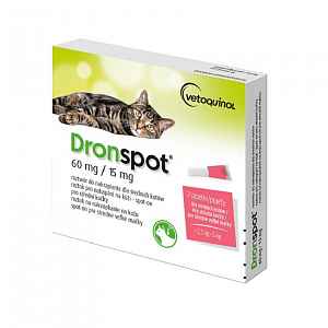 DRONSPOT 60 mg/15 mg spot-on pro kočky 2x0,75 ml