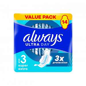 Always Ultra Night Super Extra hygienické vložky 14 ks