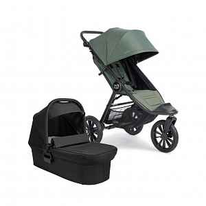 Baby Jogger CITY ELITE 2 set 2v1 (kočárek+korba) BRIAR GREEN+OPULENT BLACK