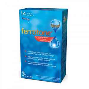 Ferrotone 100% přírodní zdroj železa sáčky 14x20ml
