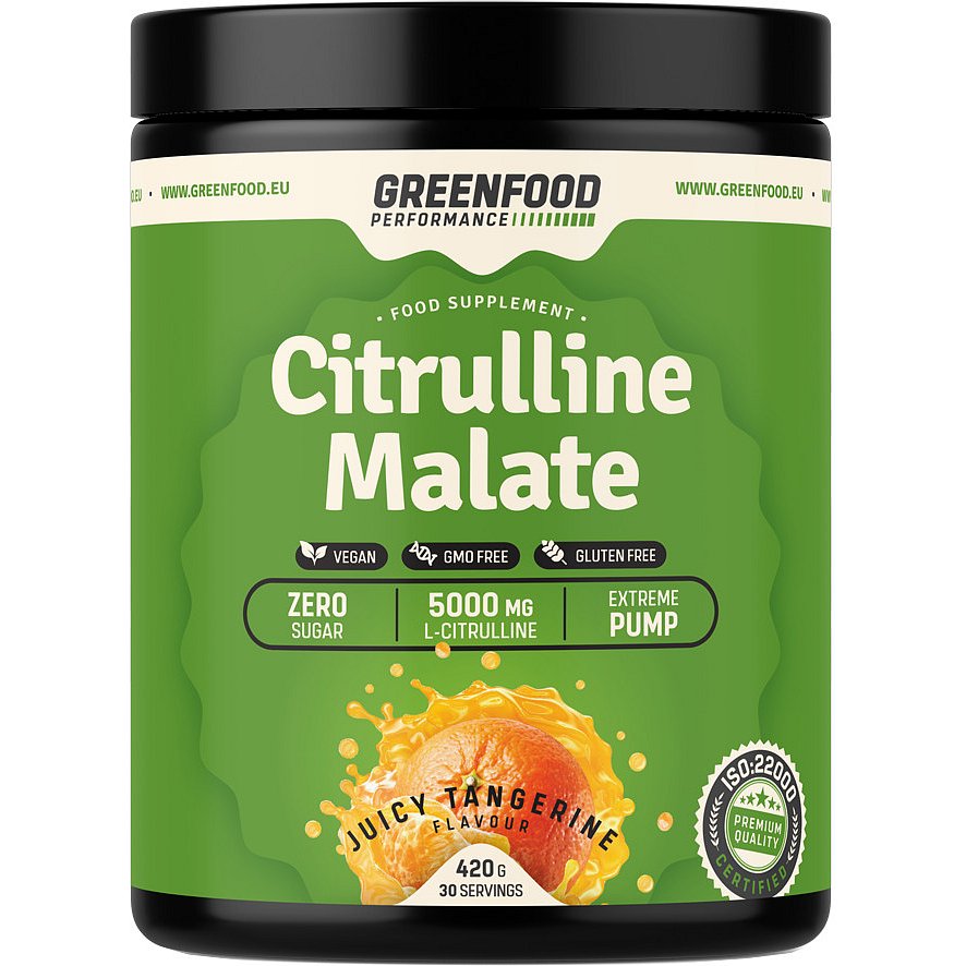 GreenFood Performance Citrulline Malate Mandarinka 420g