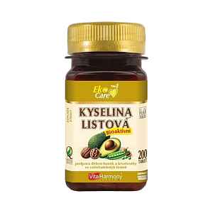 VITAHARMONY Kyselina listová (methylfolát) Bioaktivní 400 µg Eko - 200 tablet