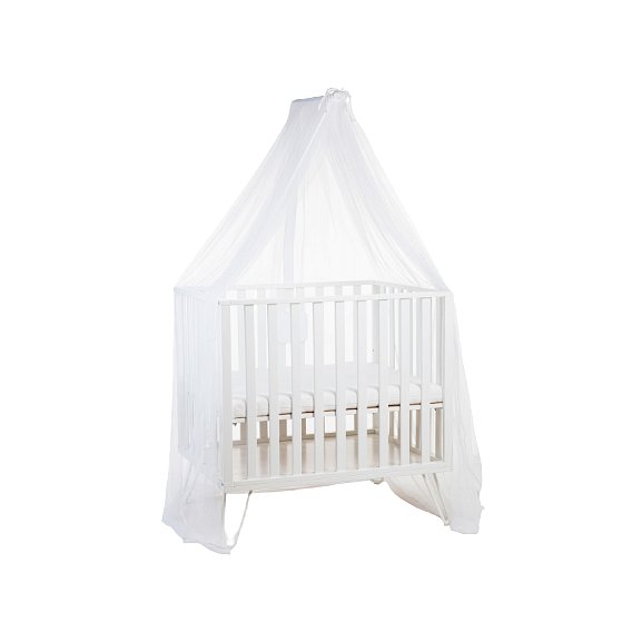Childhome Nebesa nad postýlku s moskytiérou dřevěná White