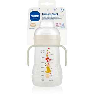 MAM Trainer Night láhev White 4m+ 220 ml