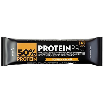 PROTEINPRO 50% Proteinová tyčinka toffee karamel 45 g