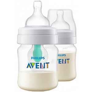AVENT Láhev Anti-colic 125 ml (2 ks) s ventilem AirFree - Philips antikolikové kojenecké lahve SCF810/24