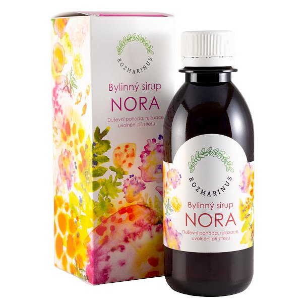 NORA bylinný sirup pro duševní pohodu s kozlíkem a plicníkem 200ml