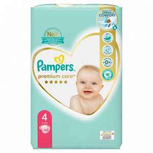 Pampers Premium Care Jumbo Pack S4 (9-14kg) 68ks