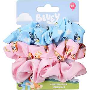 Disney Bluey Scrunchies saténová gumička pro děti 3y+ 3 ks