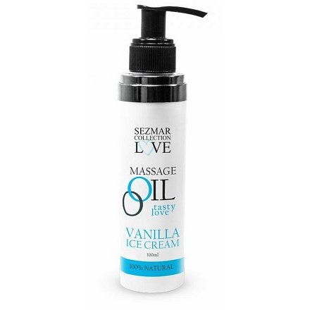 Masážní olej Vanilková Zmrzlina 100 ml