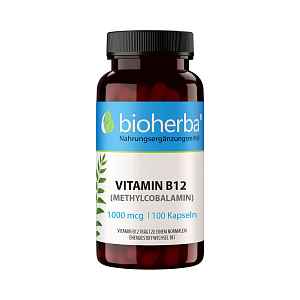 Vitamín B12 1000 mcg – 100 kapslí – Bioherba